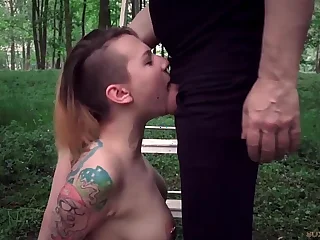 Young depending doggy style punishment with bondage teaser