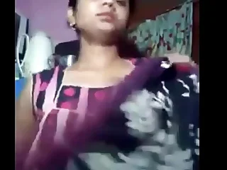 Indian huge gut aunt removing infront of cam