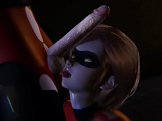 Futa Incredibles - Violet gets creampied away from Helen Parr - 3D Porn